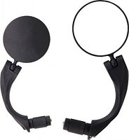 Front view of both convex mirrors and mounts