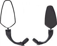 Front view of both convex mirrors showing reflective surfaces and mounting arms