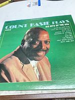 Front cover featuring Count Basie portrait and album title