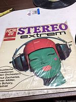 Front sleeve of Stereo extrem LP showing artwork and Hör Zu logo