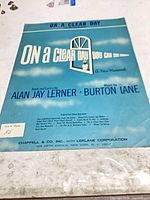 Front cover of sheet music showing title, credits, publisher, and condition wear