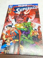 Front cover of Superman #34 showing characters and issue details