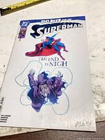 Front cover of Superman #35 comic showing title, artwork, and subtitle