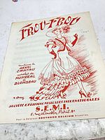 Front cover showing title, illustration, composer, lyricists, publisher