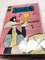 Front cover of Tweety & Sylvester comic in bag