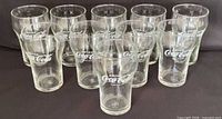 Group of 10 Coca-Cola glasses