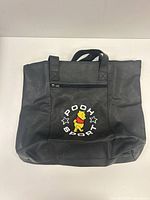 Front view showing Pooh Sport graphic, exterior zip pocket, overall condition