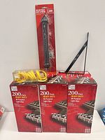 Group shot of all six packaged items