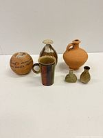 Front view showing all six ceramic pieces