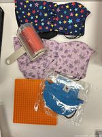 All five items arranged together
