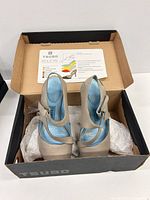 Shoes inside original Tsubo box with insert visible