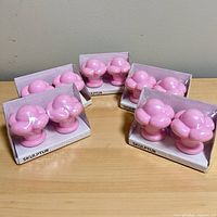 Five sealed IKEA SKULPTUR knob boxes front view
