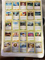Front view of all 25 cards laid out in five-by-five grid