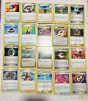 All 25 trainer cards laid out 5×5