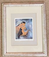 Framed print full view showing image, mat and frame