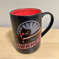 Front of mug showing Kylo Ren graphic and slogans