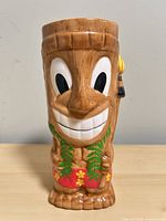 Front view showing full tiki figure design