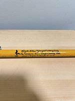 Close-up of model inscription on rod blank
