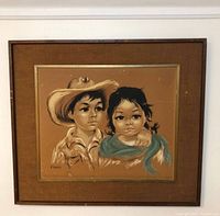 Full view of framed print showing artwork and frame