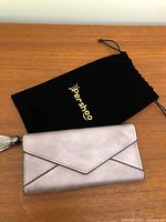 Wallet front with pouch