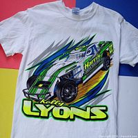 Front view of graphic T-shirt showing full design