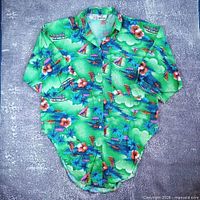 Full front view of shirt displaying overall style, colour and condition