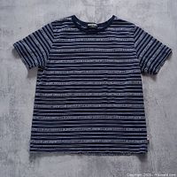 Front view of Vansport striped T-shirt