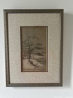 Framed Owen Staples drawing overall view
