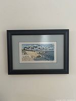 Framed print on wall showing full front view