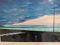 Coastal highway seascape print