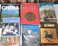 All eight books laid out showing front covers and titles