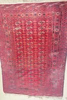 Full view of entire rug showing pattern and dimensions