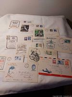 All ten first day covers laid out showing cachets and cancellations