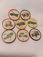 All eight Jell-O Wheels discs front view