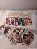 Spread of all cards showing quantity and variety