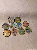 Group view of all ten airplane disks