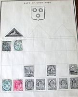 Full album page showing arrangement of stamps
