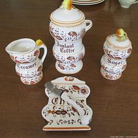 Full set view showing all five Brown Onion pieces
