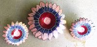 Brooch with both earrings front view