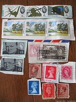 Overview of entire lot showing strips and singles