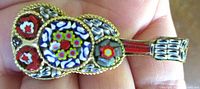 Front view showing full guitar micro mosaic pattern