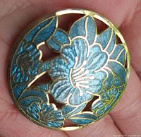 Front view showing full floral design and enamel colour