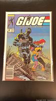 Front cover of G.I. Joe: A Real American Hero #63 sealed in bag with board