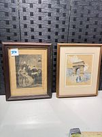 Both framed prints side-by-side to show subjects, frames and relative sizes