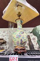 Lamp assembled with shade showing full appearance