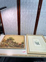 Both framed prints side by side showing sizes and frames