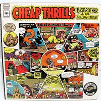 Front cover of Cheap Thrills LP showing artwork and title