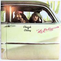 Front cover showing Cheech & Chong in car