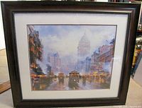 Framed print front view upright