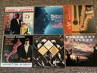 front covers of all six jazz LPs